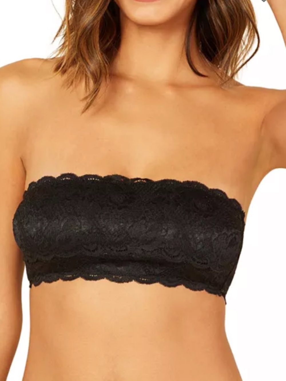Cosabella Never Say Never Flirtie Black Lace Bandeau Bra